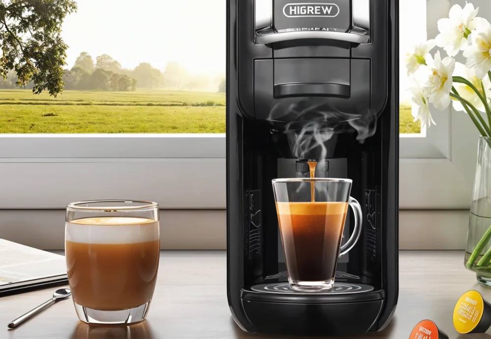 capsule coffee machine with milk frother