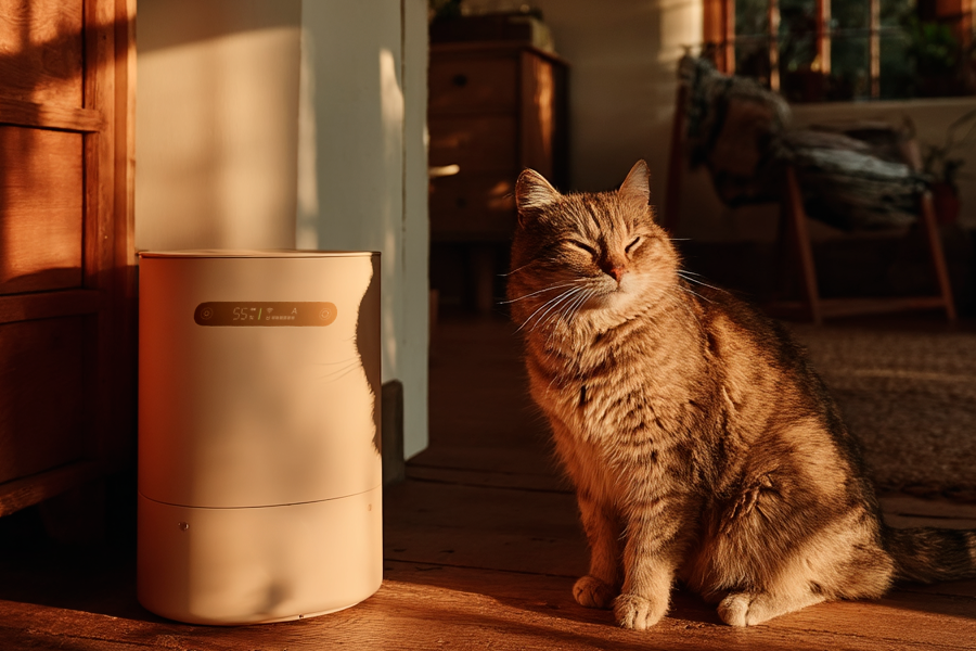 smart sensing digital ultrasonic humidifier
