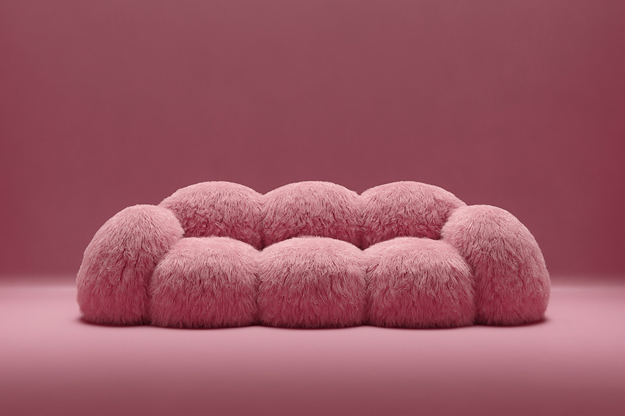 oversized plush couch