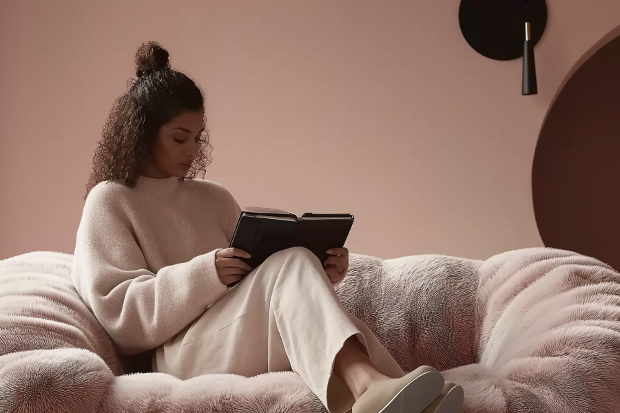 pink sofa couch