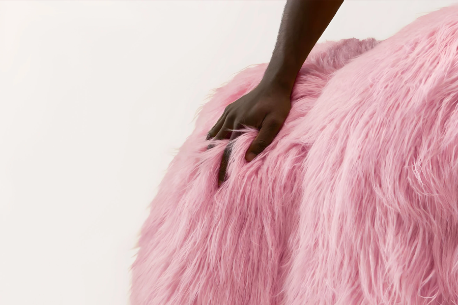 pink sofa couch
